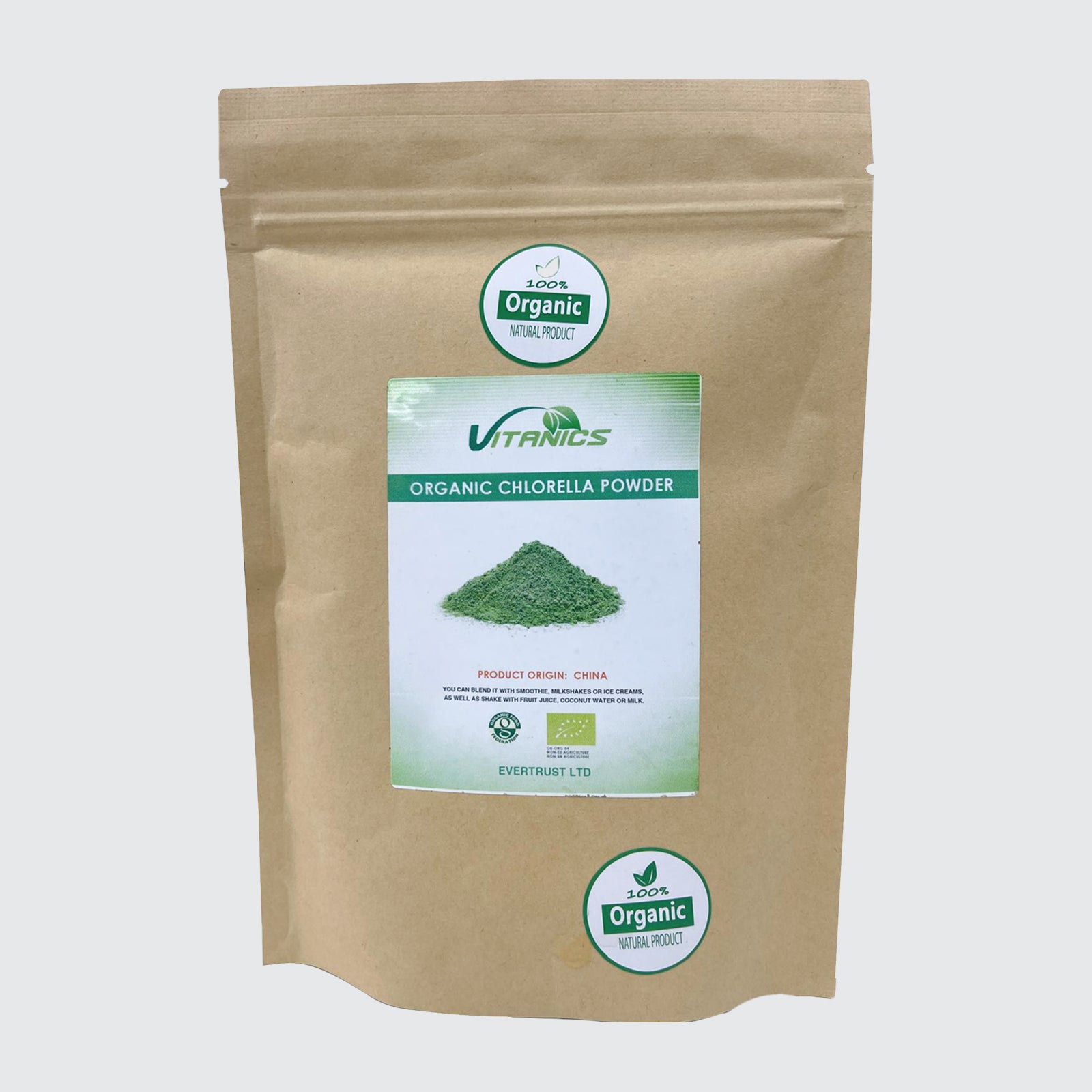 Organic Chlorella Powder - 100% Certified
