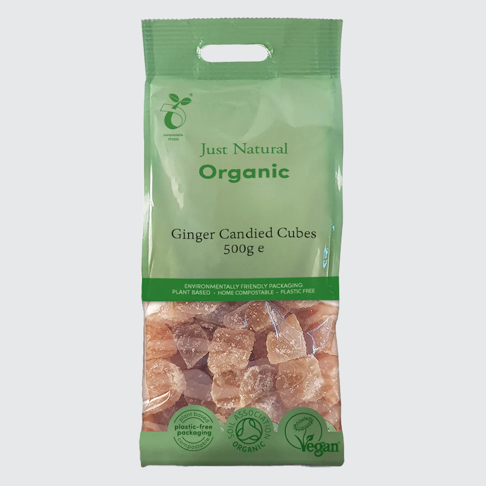 Organic Ginger Candied Cubes