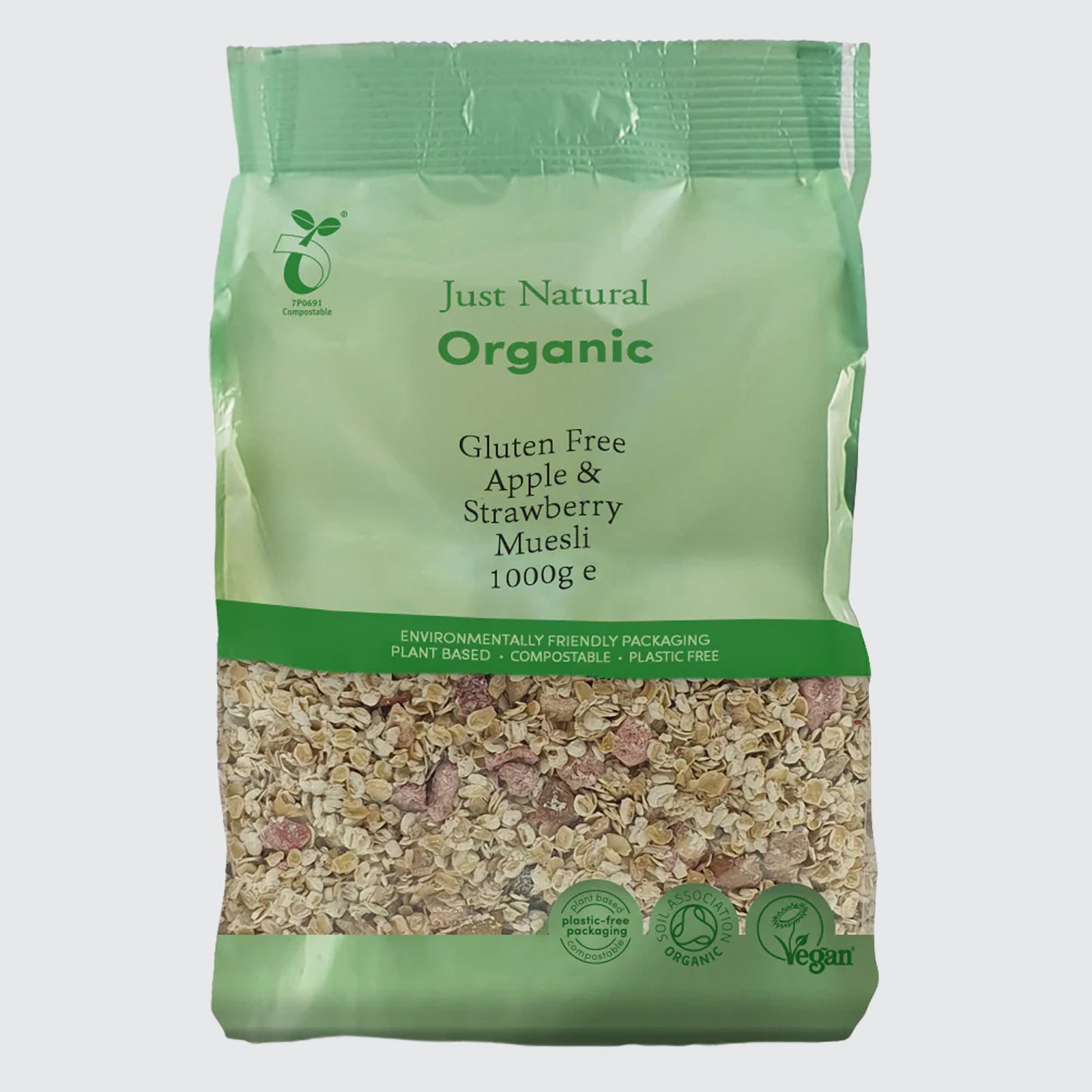 Organic Gluten Free Apple & Strawberry Muesli