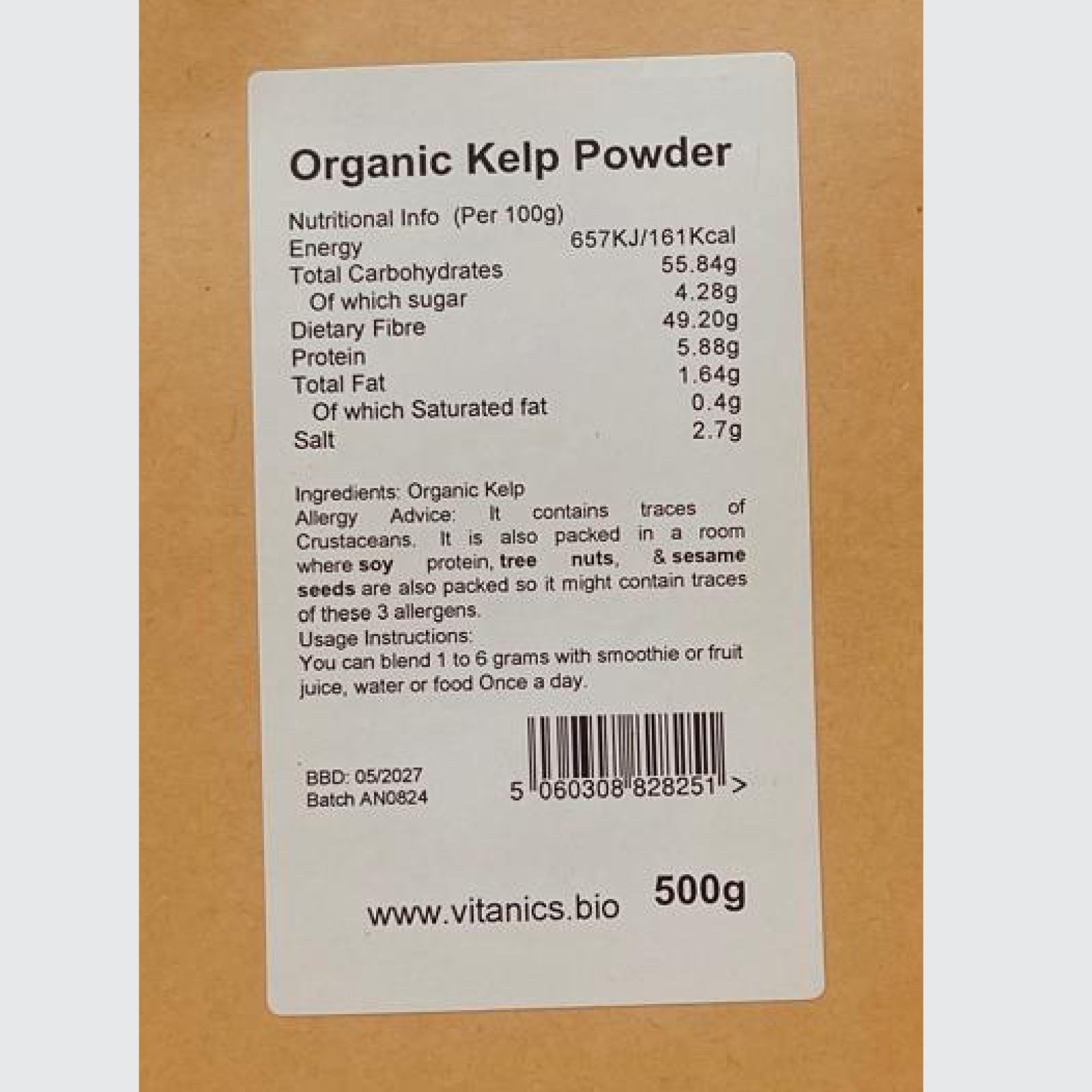 Organic Kelp Powder - 100% Certified