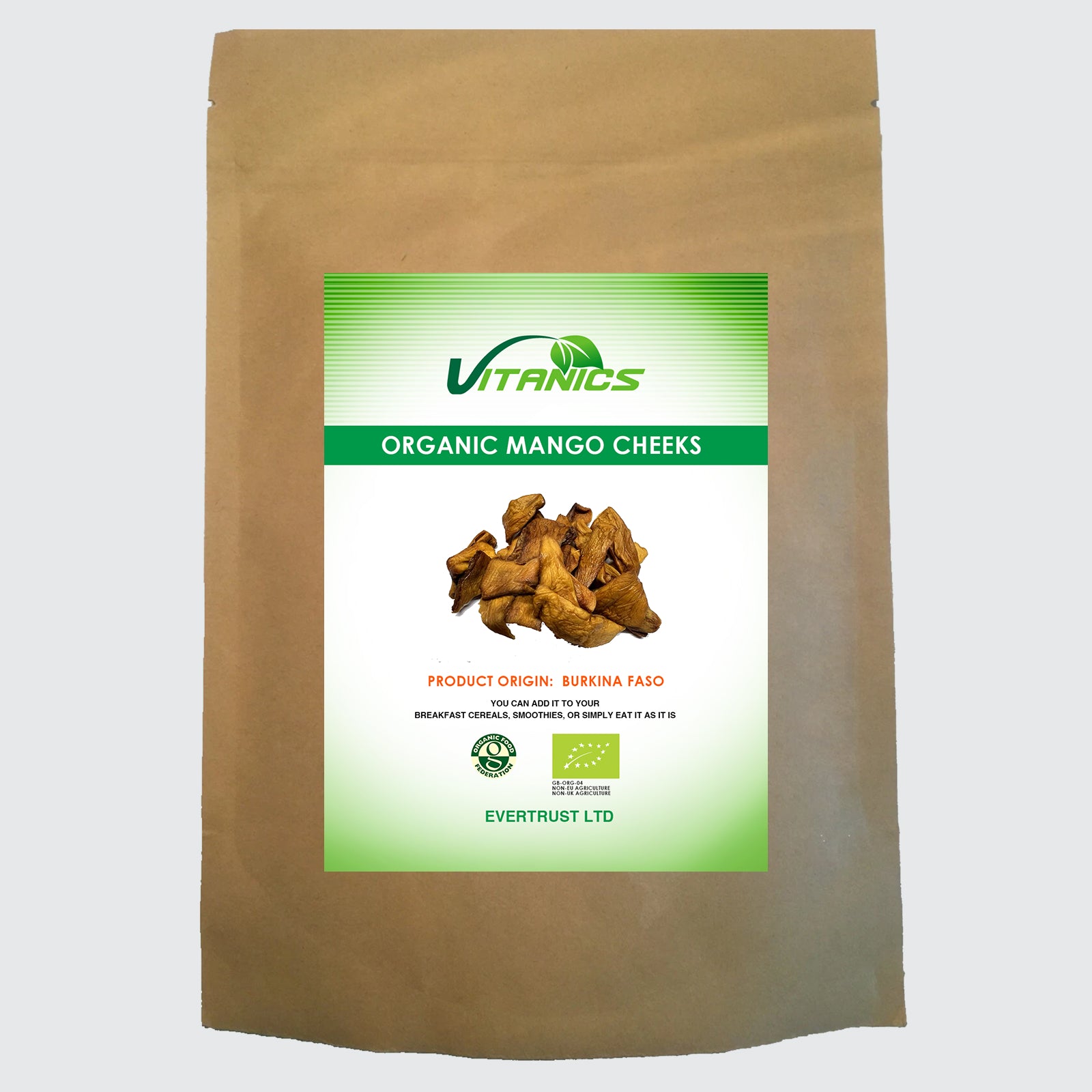 Organic Mango Slices Dried - 100% Certified