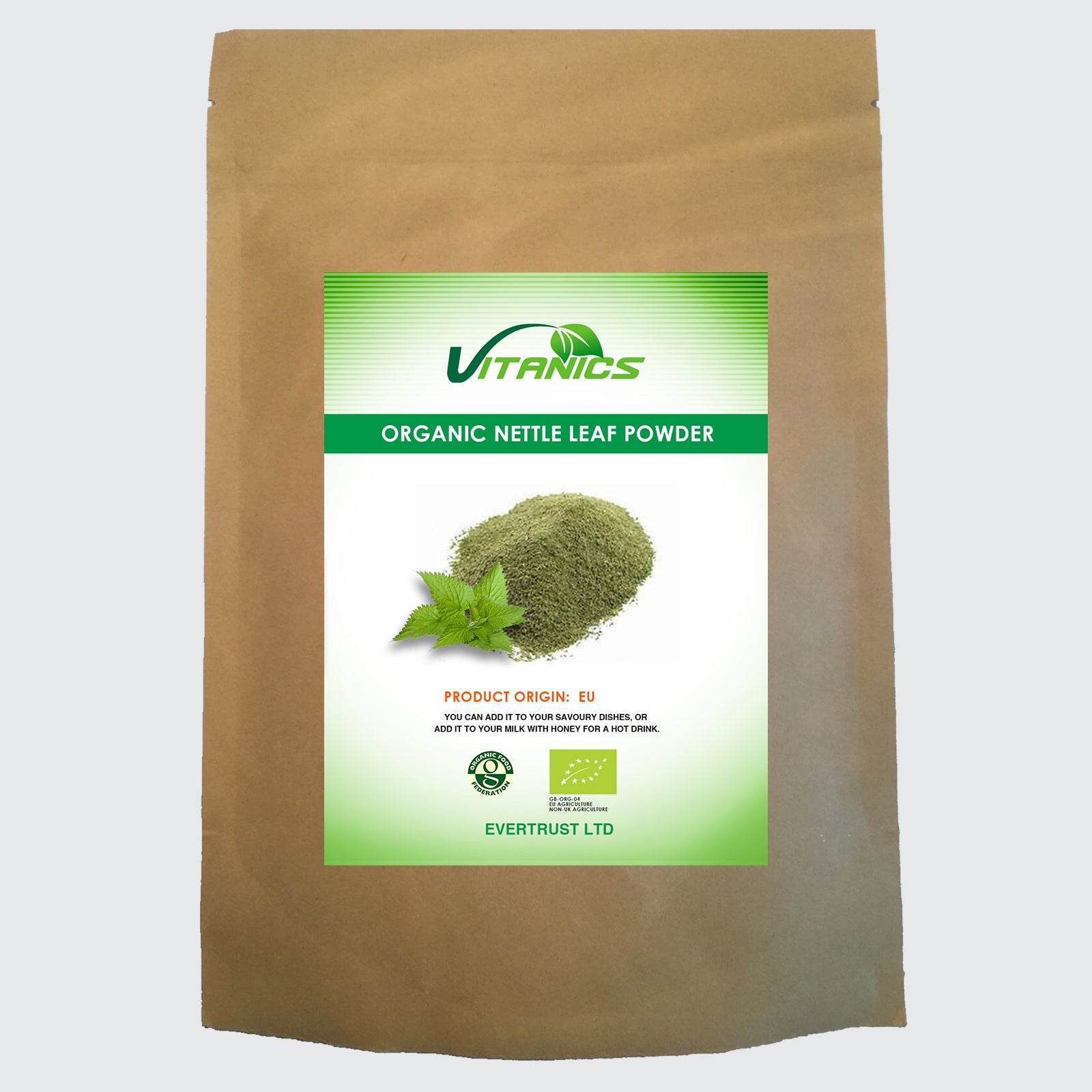 Organic Nettle Leaf Powder - 100% Certified