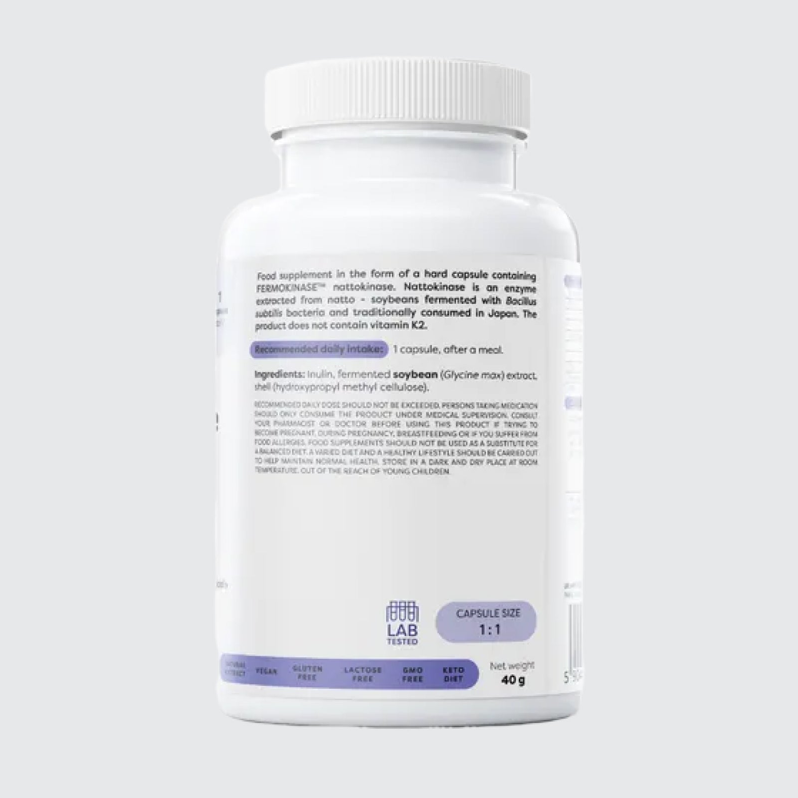 Osavi Nattokinase - 100mg caps Soybeans Fermented