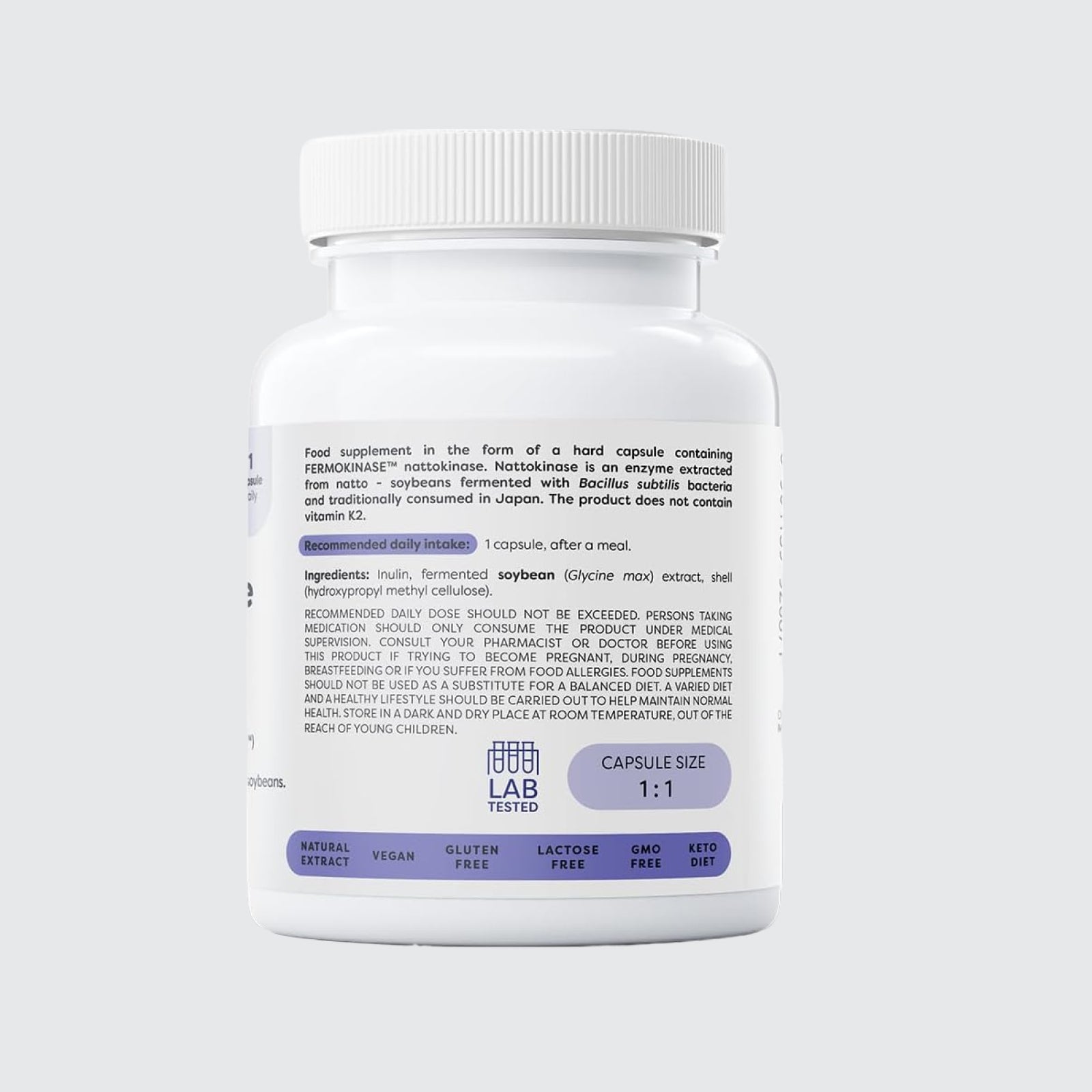 Osavi Nattokinase - 100mg caps Soybeans Fermented