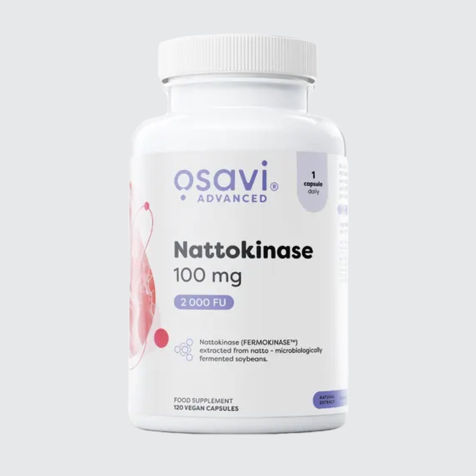 Osavi Nattokinase - 100mg caps Soybeans Fermented