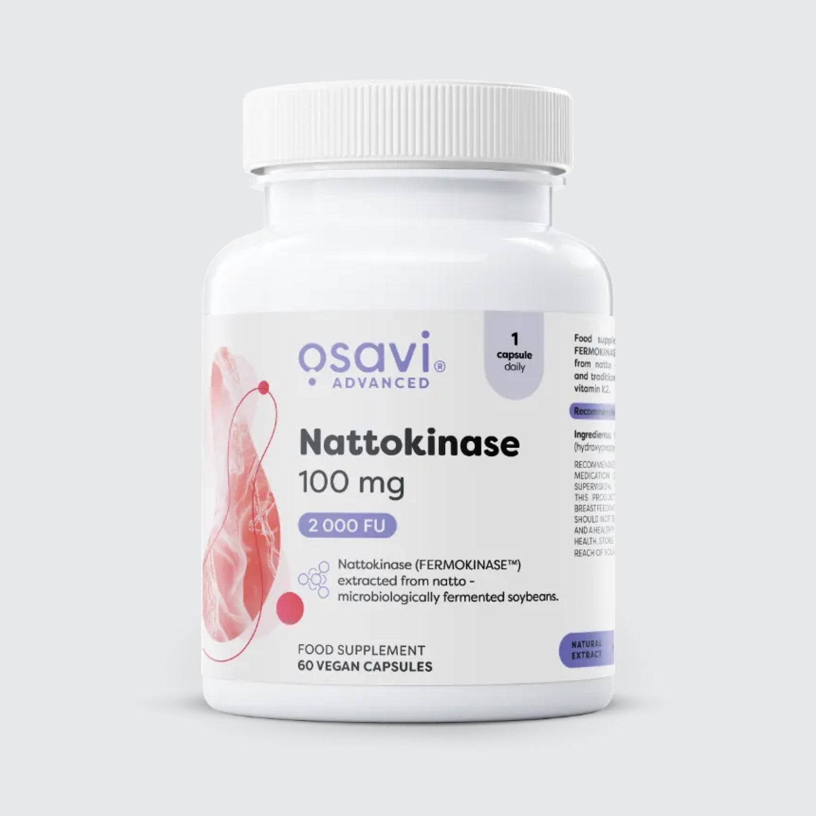 Osavi Nattokinase - 100mg caps Soybeans Fermented