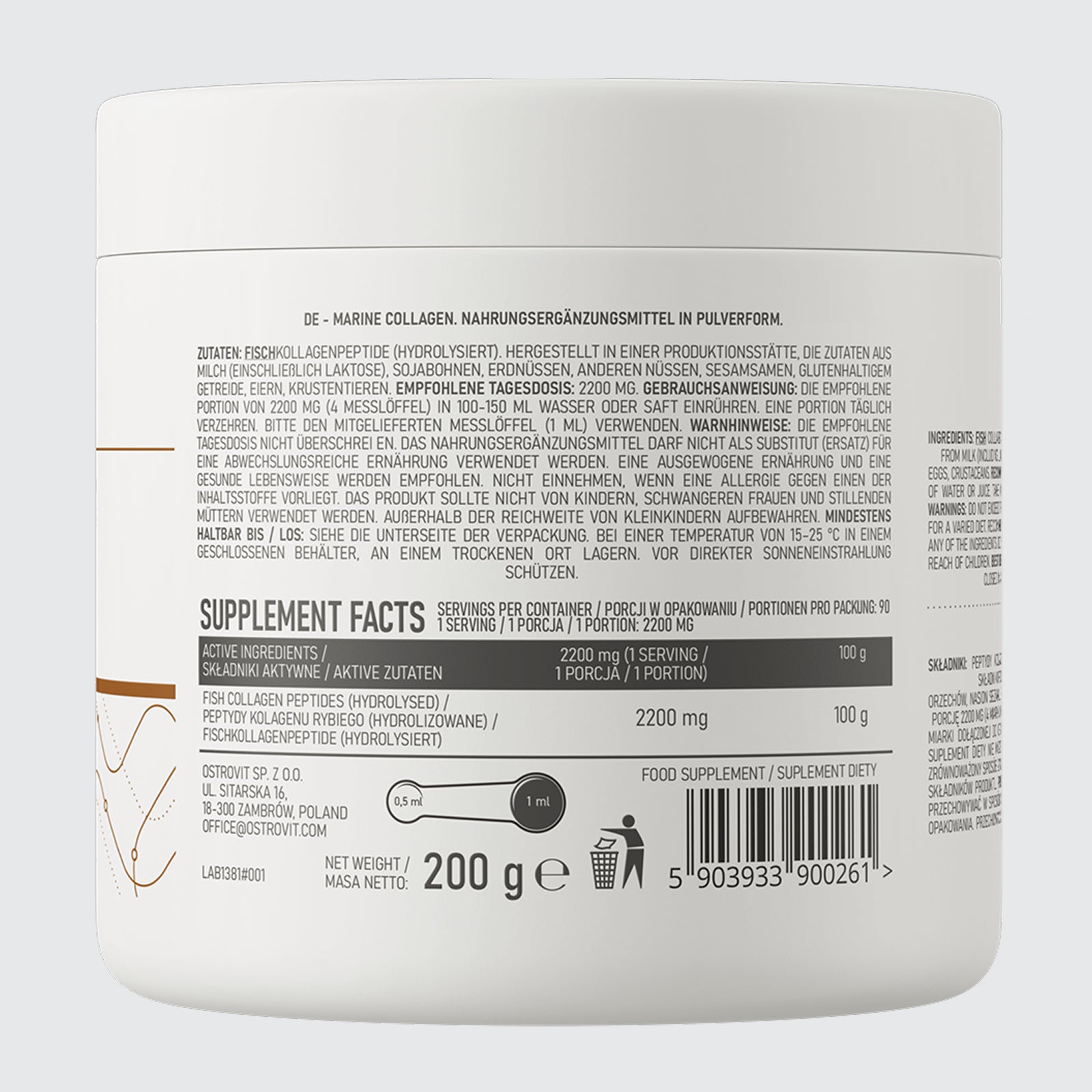 OstroVit Marine Collagen Flavor: natural