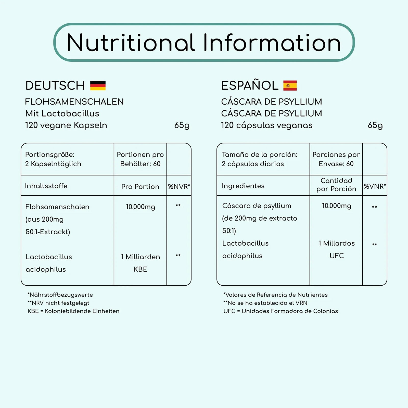 Psyllium Husk 10000mg with Acidophilus 1 Billion CFU