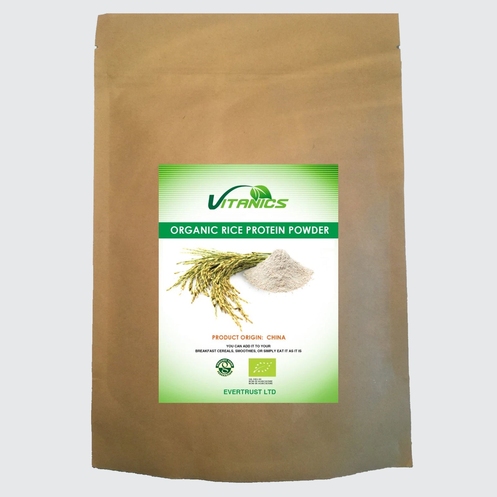 Organic Rice Protein - 100% Certified