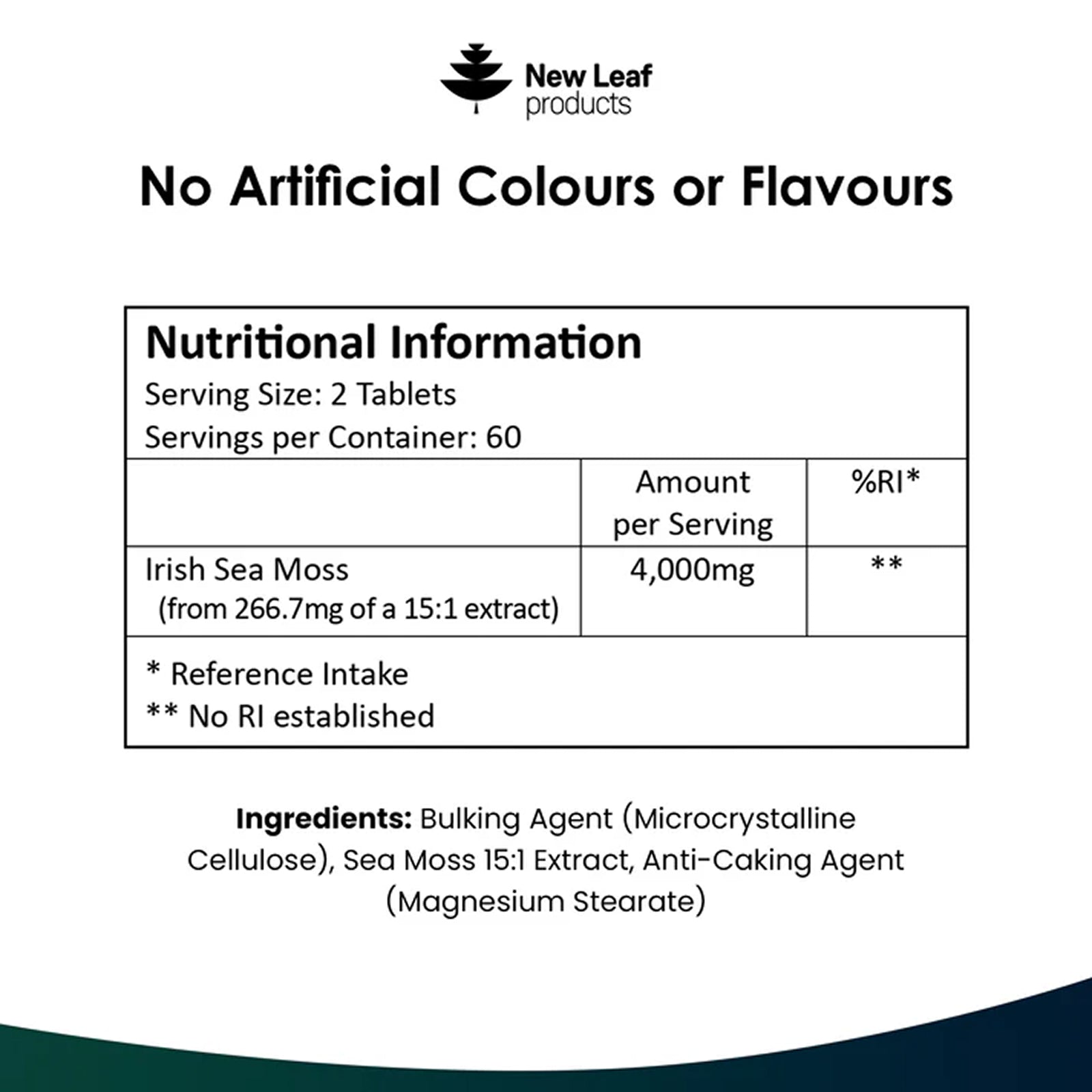 Sea Moss Tablets 120 Vegan 4000mg