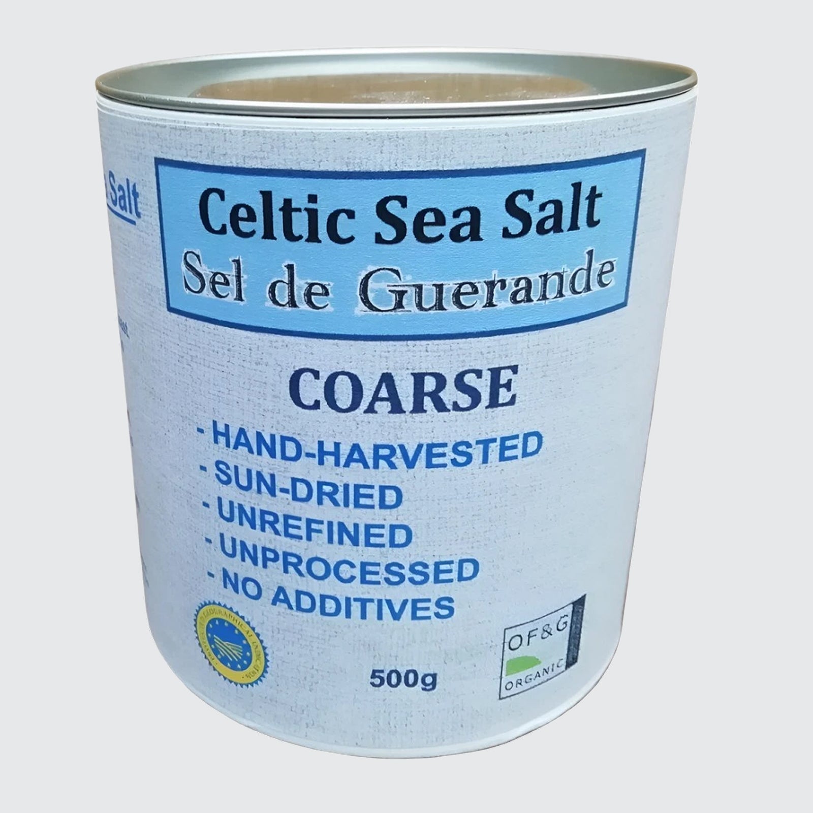 Organic Bucket of Celtic sea salt/ Sel de Guerande