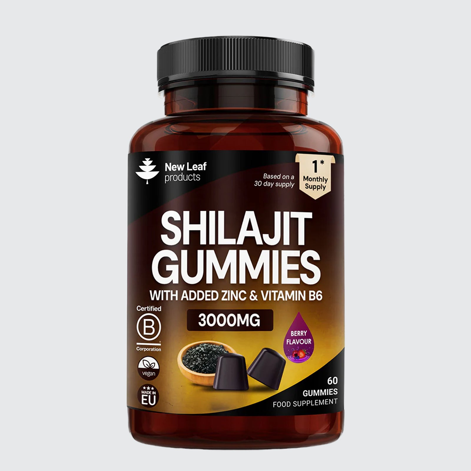 Shilajit + Zinc & Vitamin B6 3000mg Gummies
