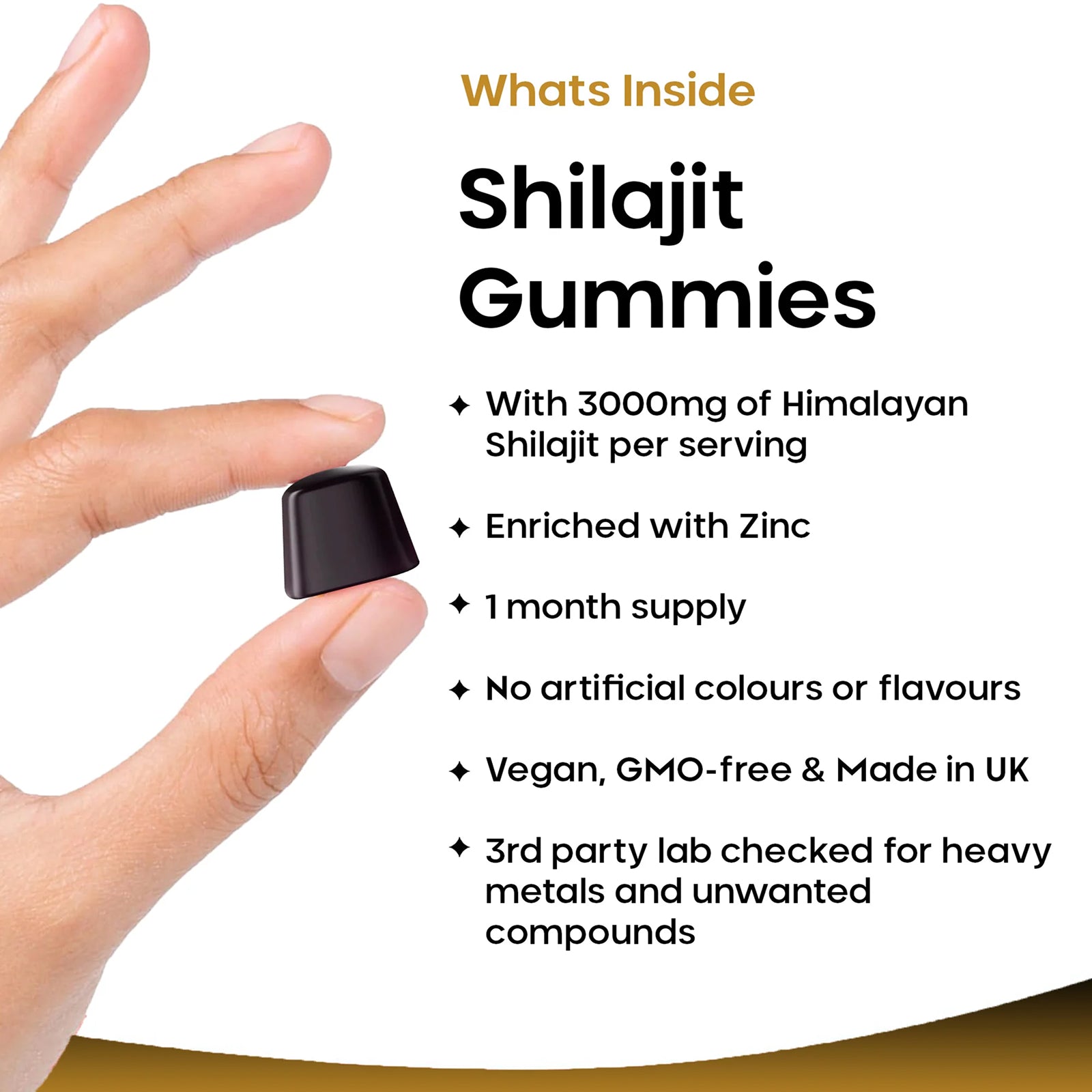 Shilajit + Zinc & Vitamin B6 3000mg Gummies