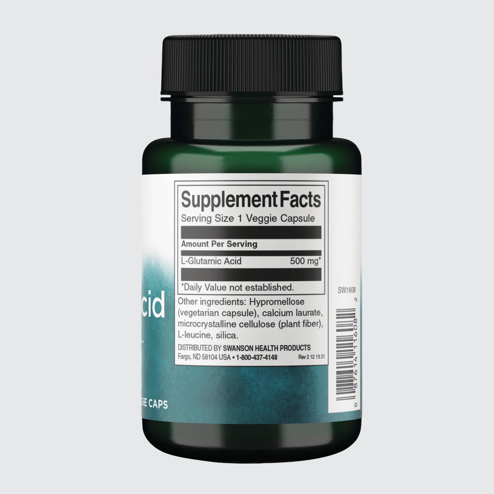 Swanson Glutamic Acid  60 vcaps - Brain & Memory Support