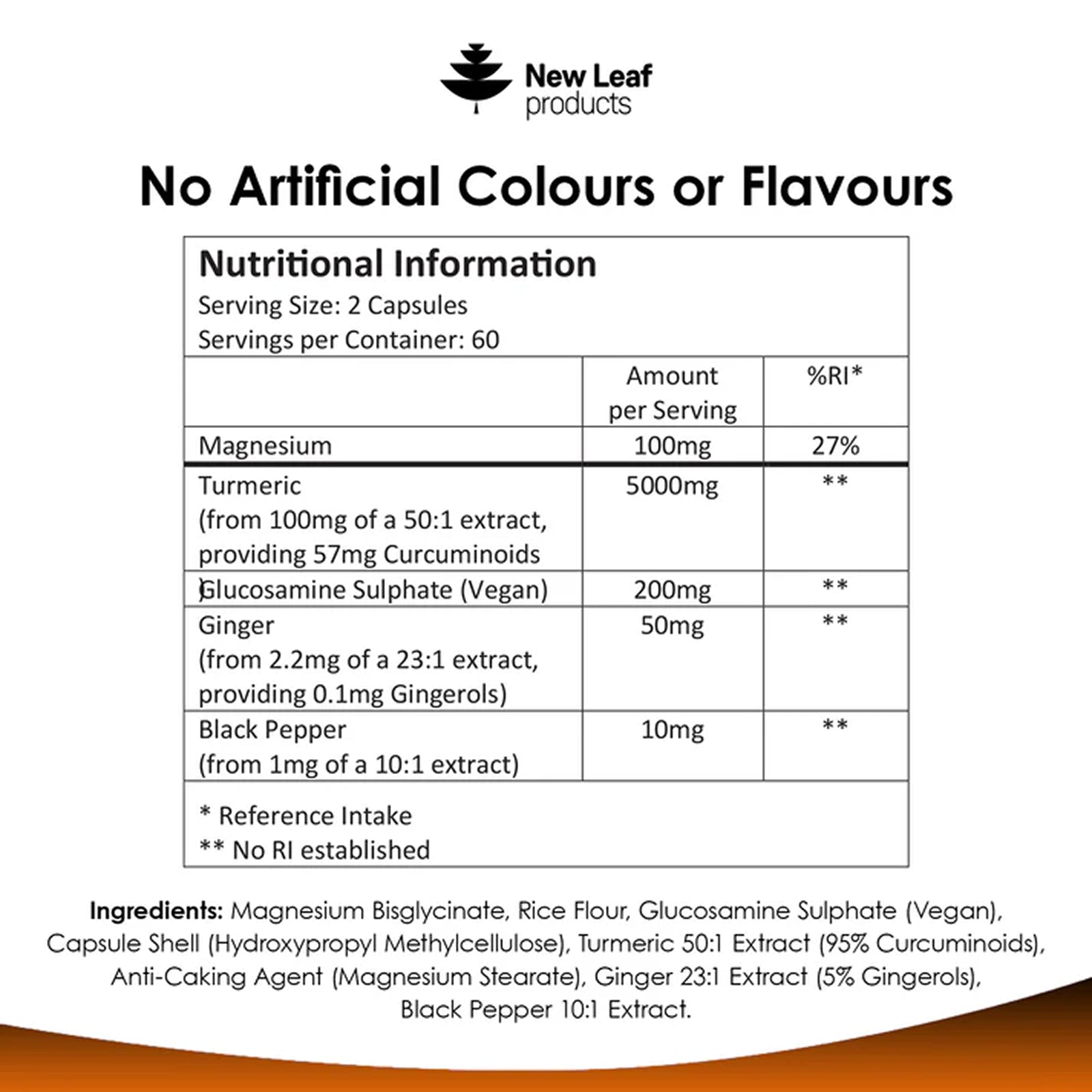 Turmeric + Magnesium Glucosamine Ginger & Black Pepper