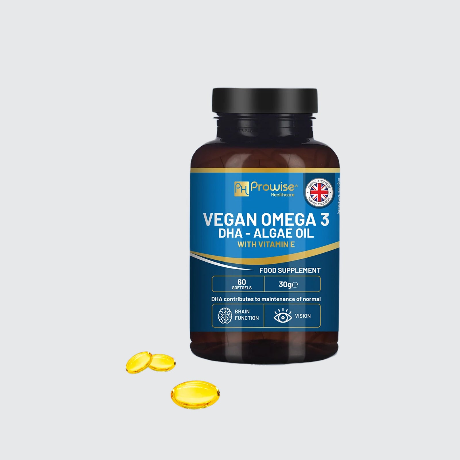 Vegan Omega-3 DHA 60  Vitamin E