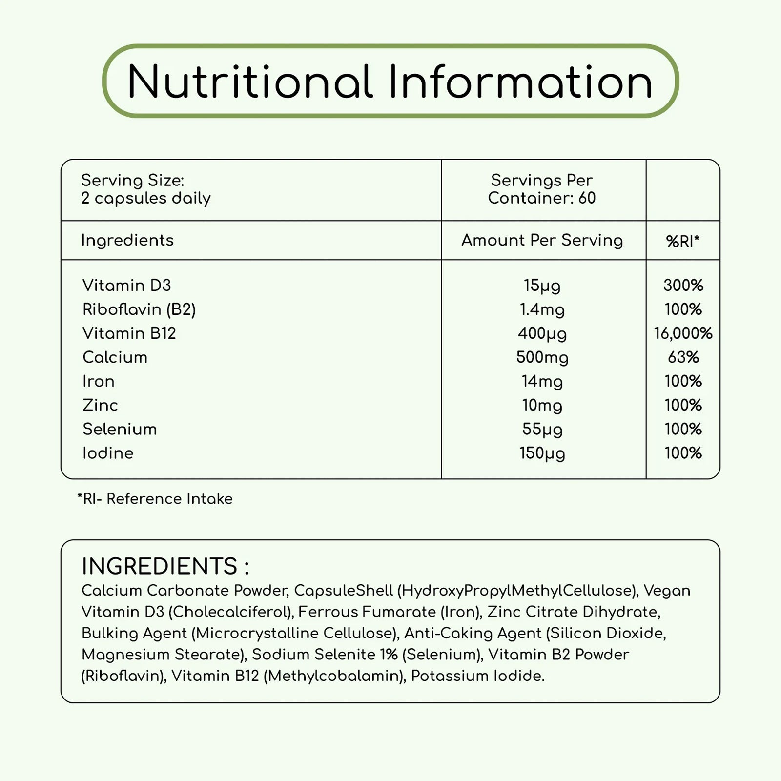Vital Multivitamins and Minerals