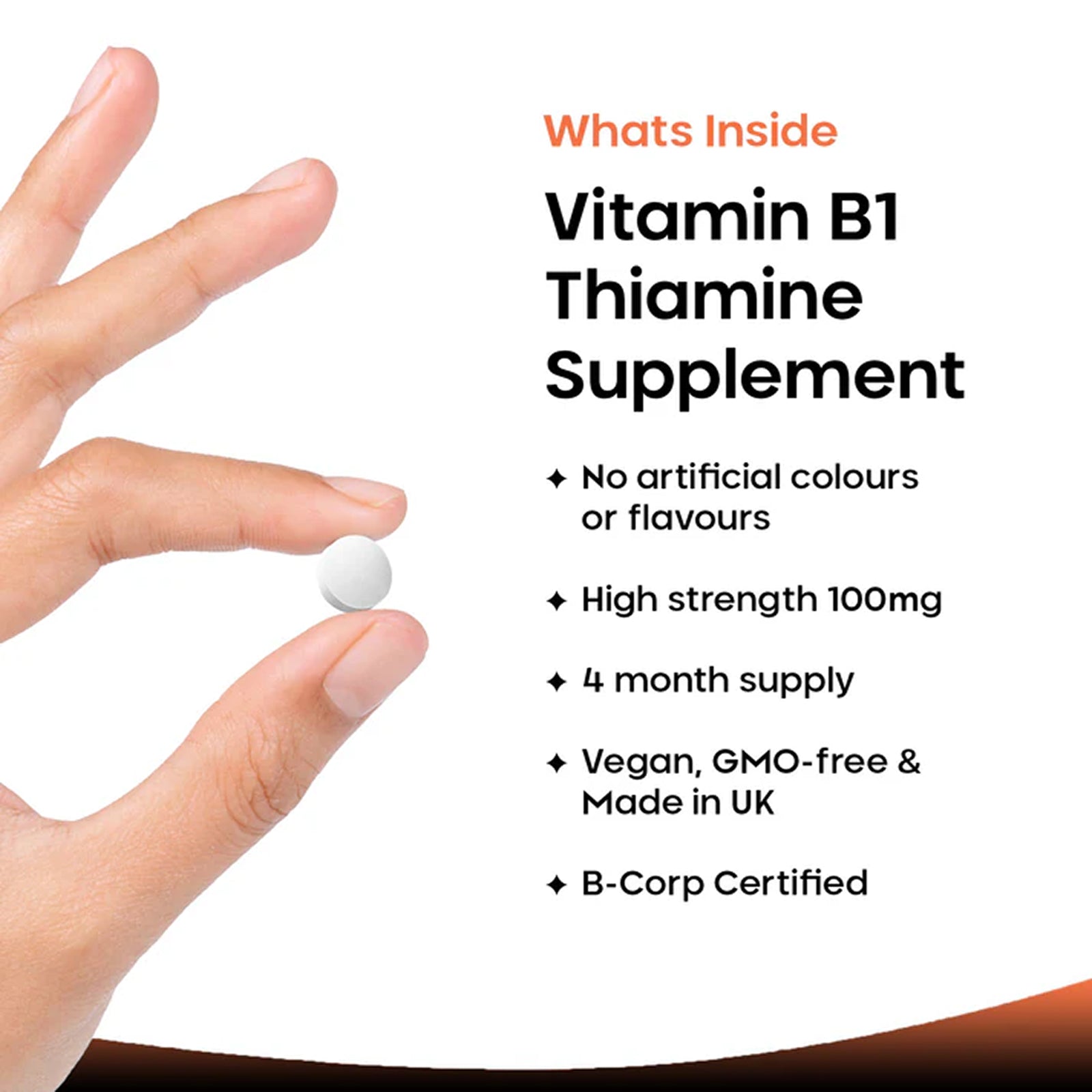Vitamin B1 100mg Thiamine Heart & Nervous System