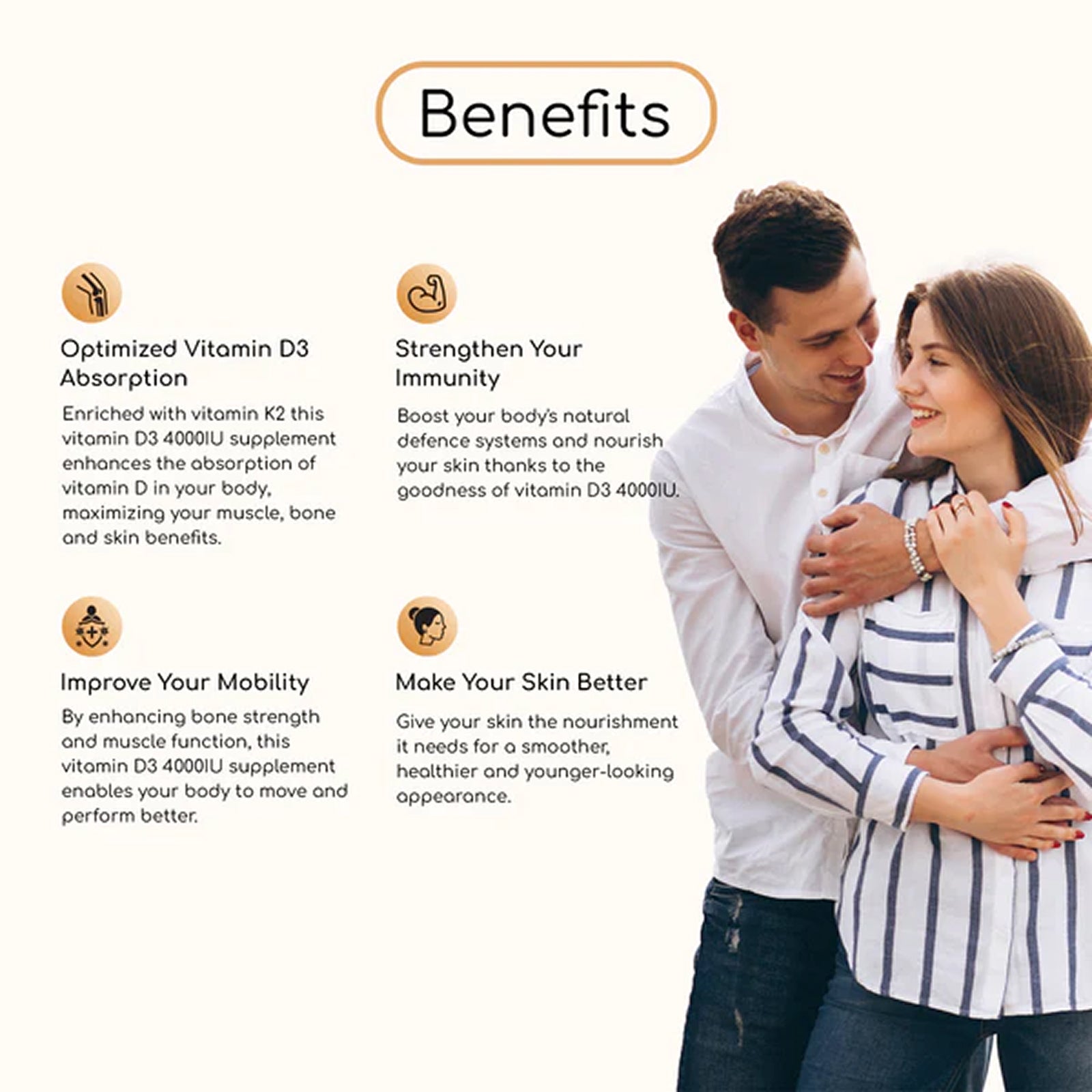 Vitamin D3 4000IU + K2 MK7 100µg