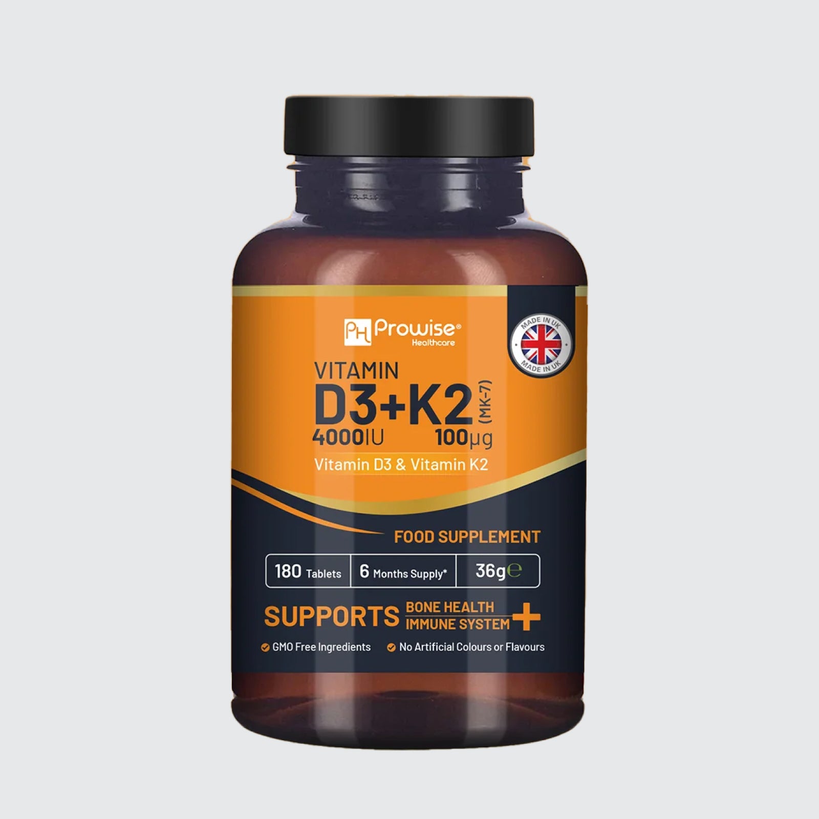 Vitamin D3 4000IU + K2 MK7 100µg