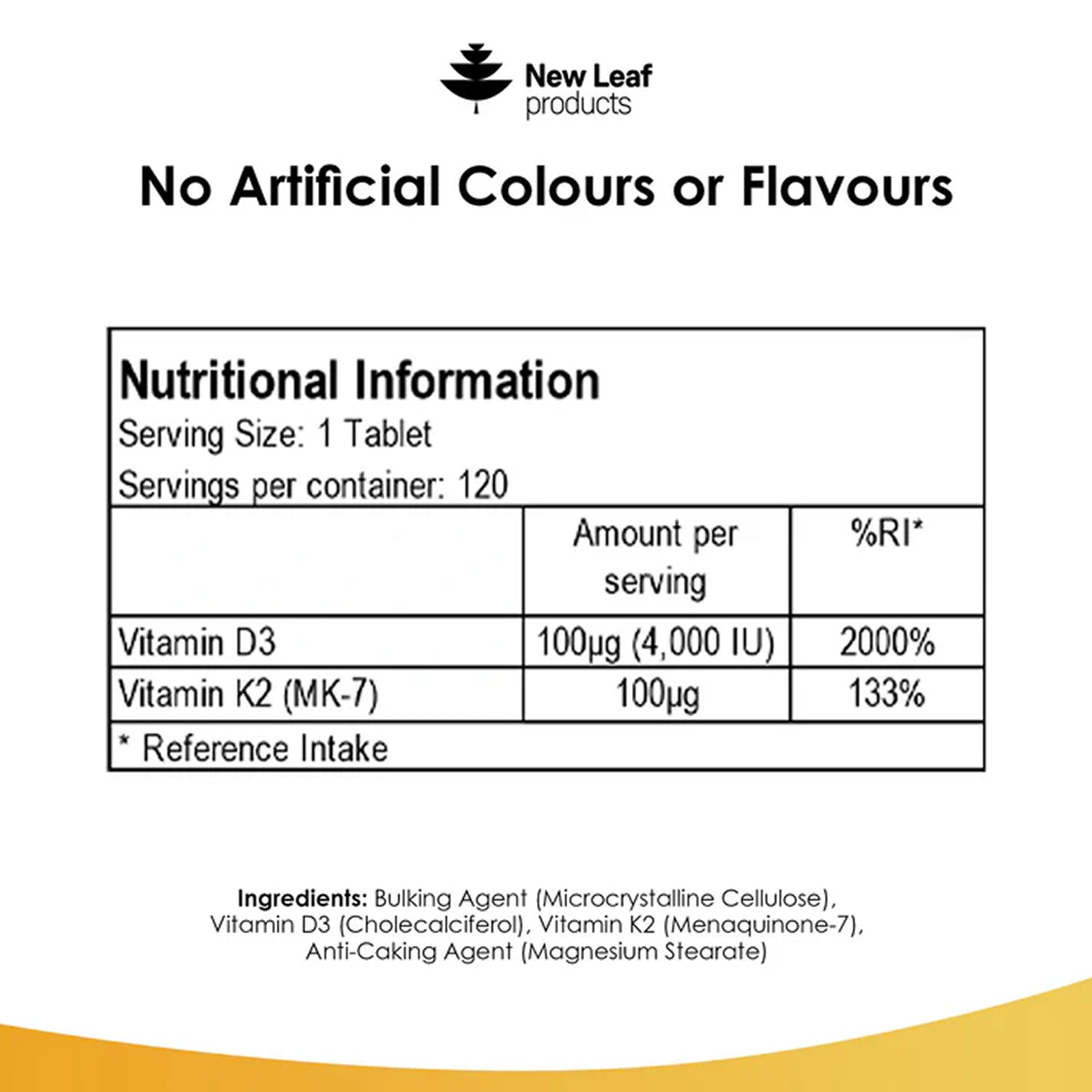 Vitamin D3 4000iu & K2 100mcg