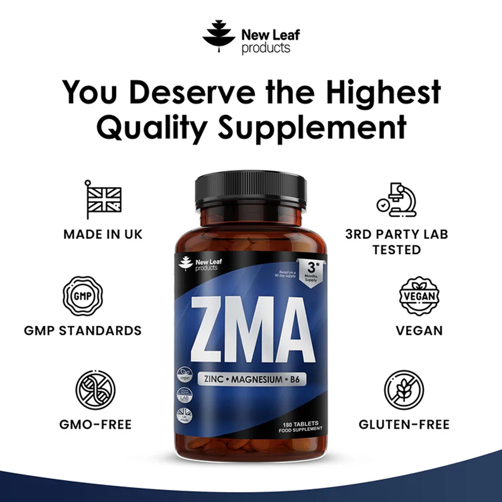 Zinc Magnesium B6 Testosterone & Sleep Support