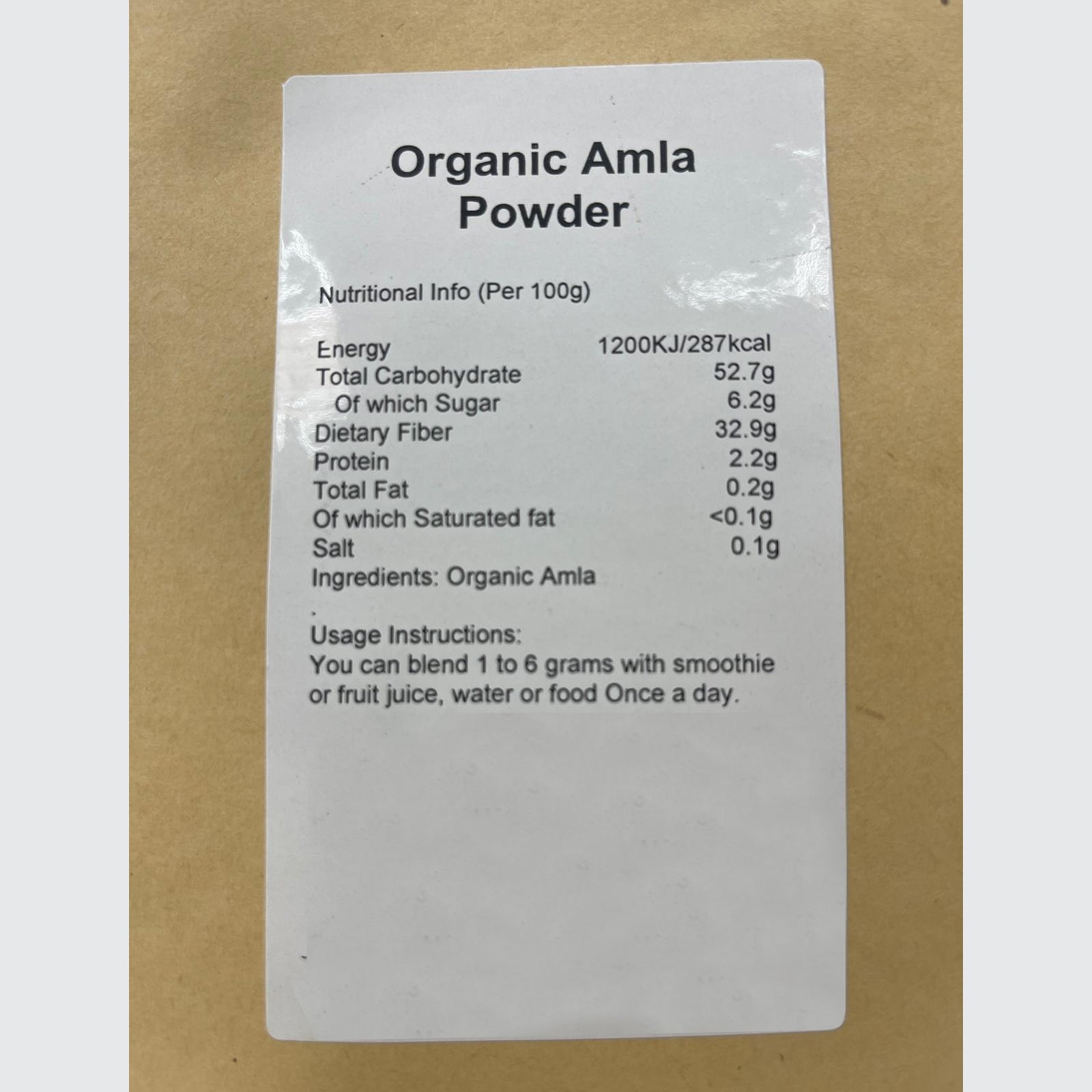 Organic Amla Powder - 100% Certified
