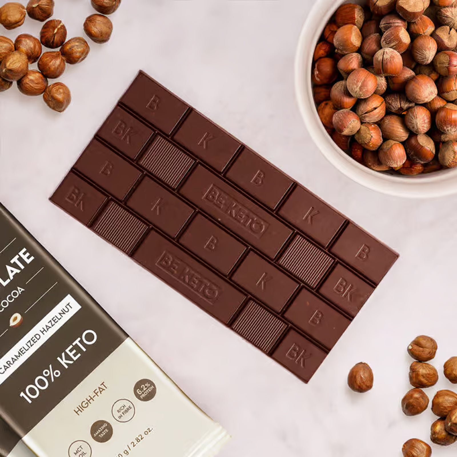 Keto Chocolate + MCT Caramelized Hazelnut - Vegan