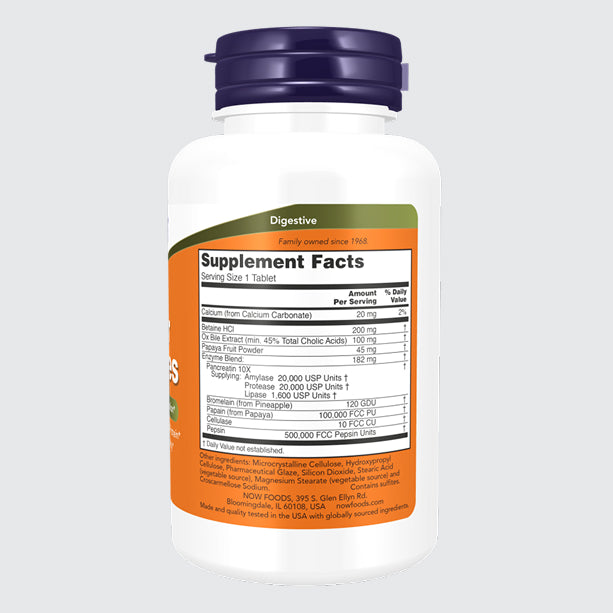 Now Foods Super Enzymes Tablets 90 Tablets