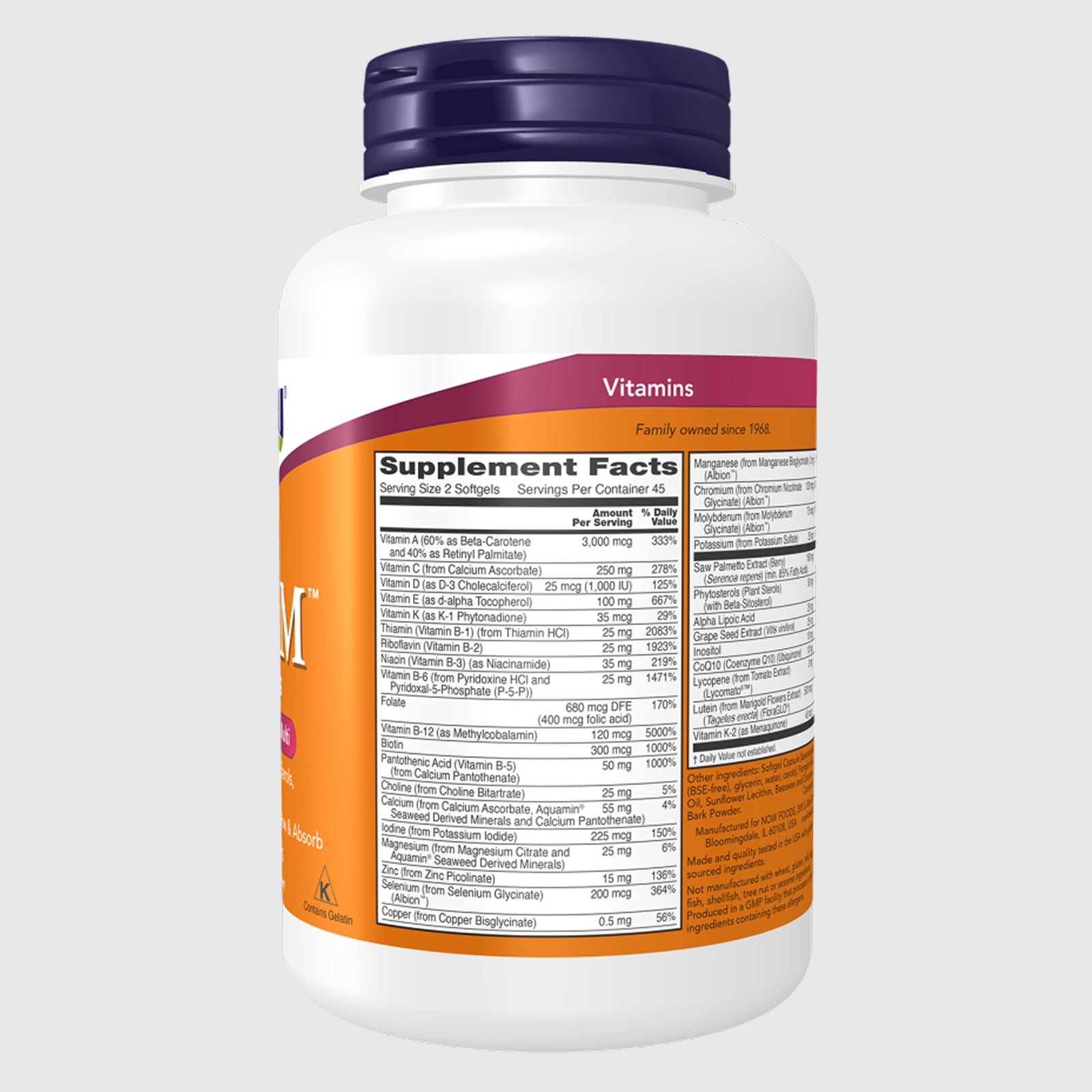 Adam™ Men's Multiple Vitamin Softgels