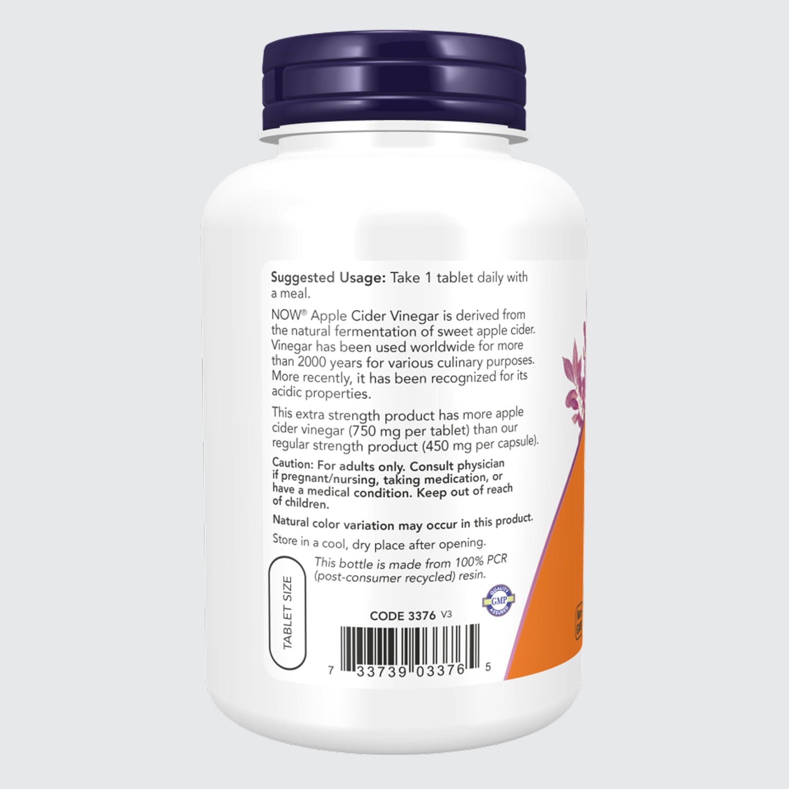 Apple Cider Vinegar, Extra Strength 750 mg