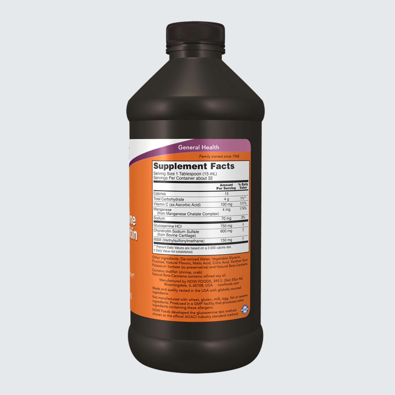 Liquid Glucosamine & Chondroitin with MSM Joint Health