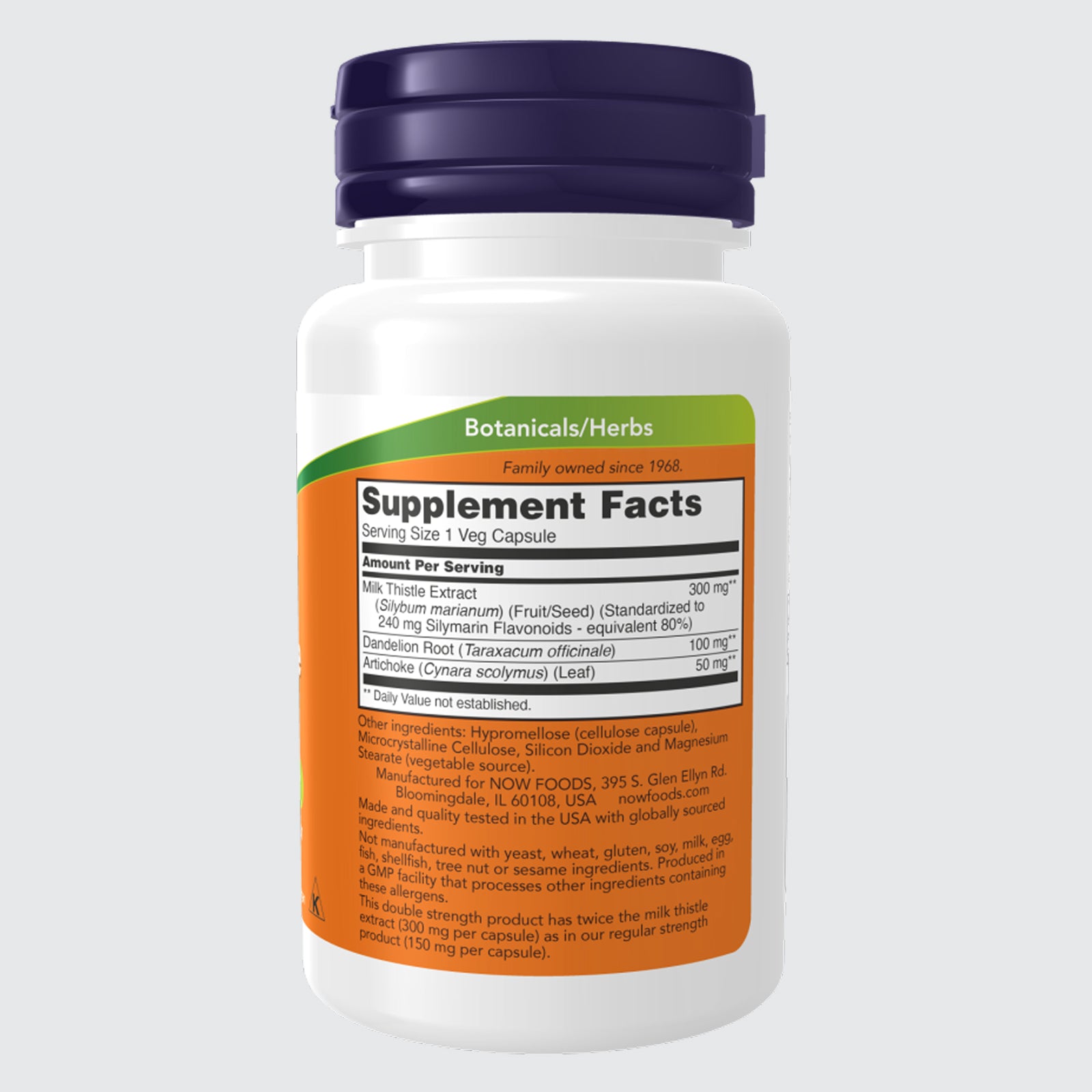 Milk Thistle Extract, Double Strength 300 mg